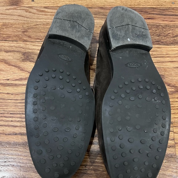 Tod’s Men’s Penny Loafer Shoes Slip On Suede Made In Italy Brown Size UK9.5 US11 - Picture 6 of 11